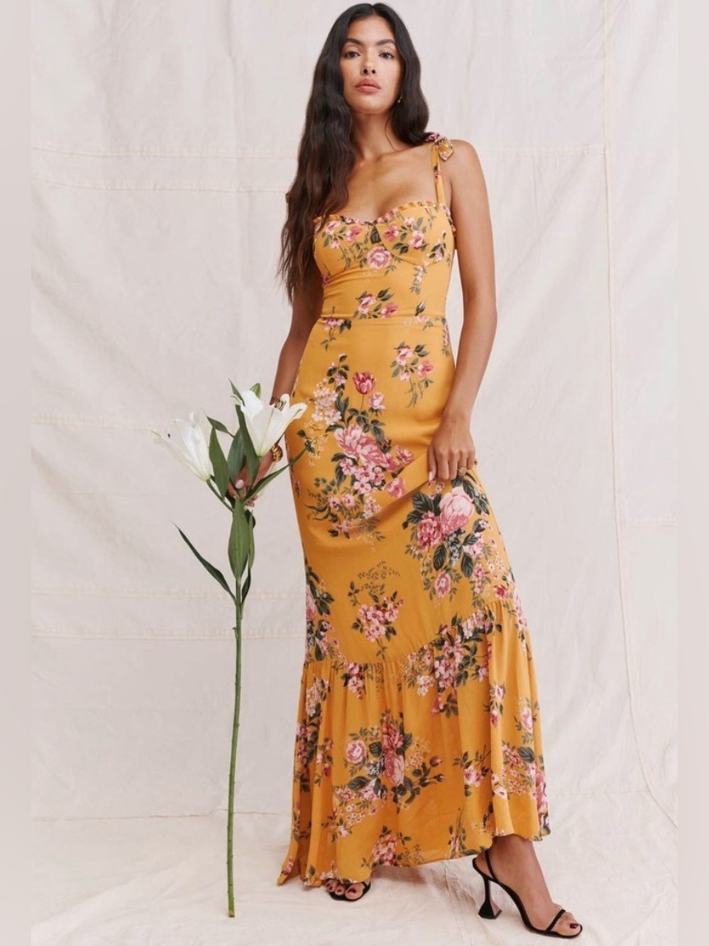 NWT Reformation Jasen Dress Maxi Dress in Anjelica Size 4
